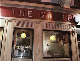 Mitre Bar window